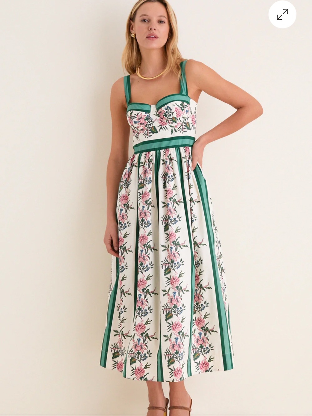 Tuckernuck Belle Bouquet Stripe Cotton Marie Dress